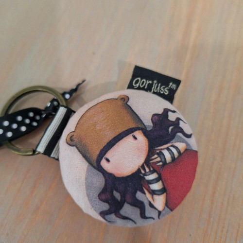 Santoro fabric keychain 6cm new