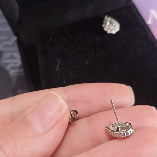 Silver teardrop earrings 925, new