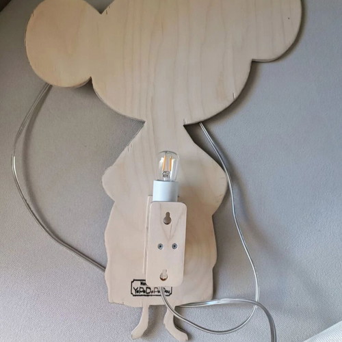 Handmade wooden wall light for kids room new