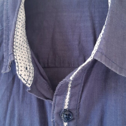 Men's linen shirt Baker's size S used, blue