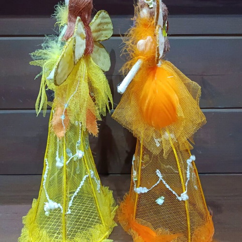 Vintage fairies with storage like new, set of 2 pieces