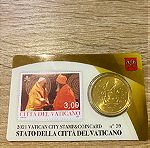 Pope Francis - Stamp & Coincard No. 39, 2021, Vatican