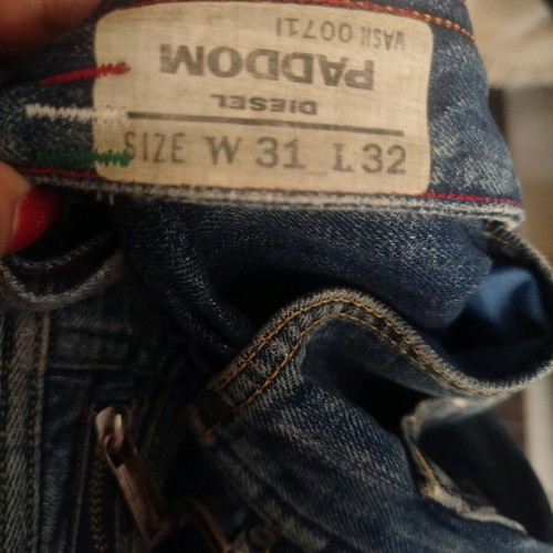 Diesel men's jeans pants like new, size L, blue with buttons
