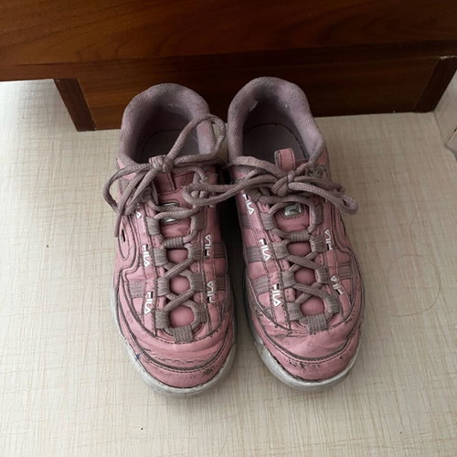Fila kids shoes used, size 34, sporty, white and pink
