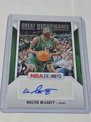 Walter McCarty Autograph Boston Celtics 2024-25 NBA Hoops card like new