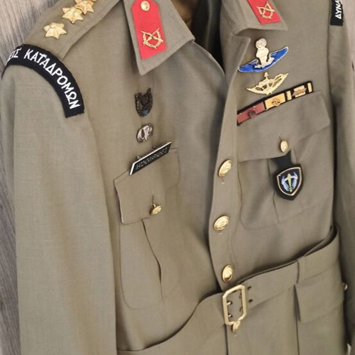 Summer Service Tunic 8G Africana Colonel Greek Army Special Forces like new