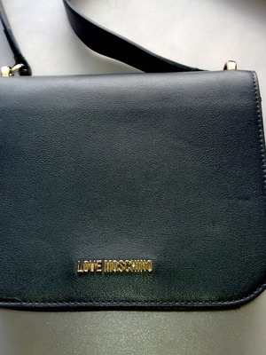 Love Moschino чанта за рамо, тъмнозелена