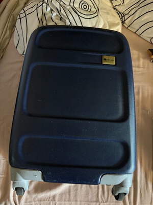 Delsey Paris Hand Luggage suitcase used, dark blue, 52x30x21 cm