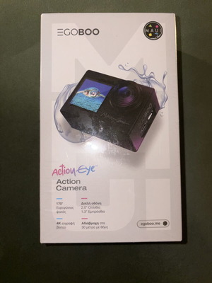 Egoboo X Maui And Sons Action Eye MUSJ4000BLK Action Camera καινούργιο, 4K Ultra HD