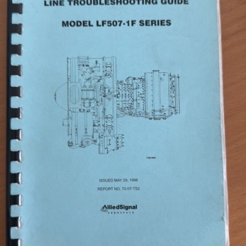 Avro RJ100 BAE146 ALF 507 Line Troubleshooting Guide like new