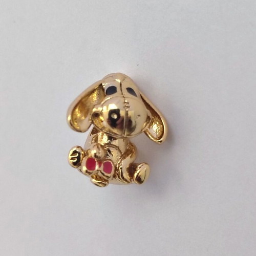 Charm Disney Winnie the Pooh new, silver with red enamel