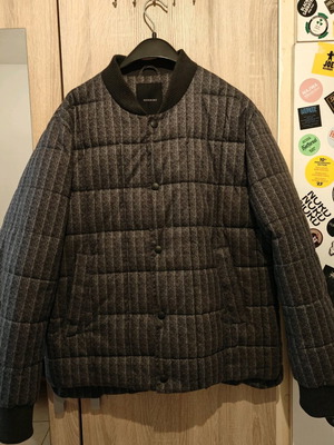 Bomber men's quilted jacket Reserved Large gray like new