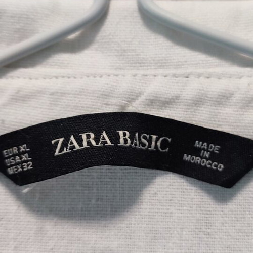 Zara white tunic like new, cotton and viscose, size XL