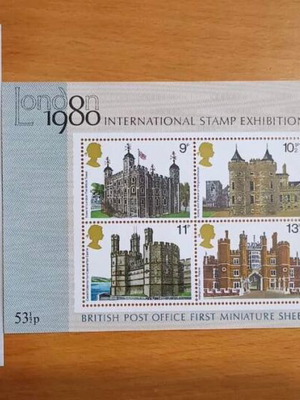 England 1978-80 souvenir sheets new from London international stamp exhibition