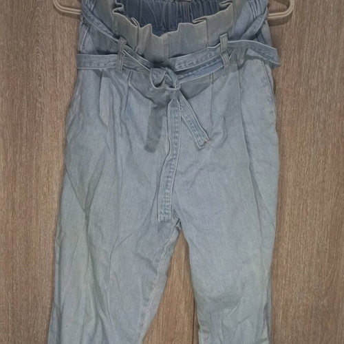 Bershka balloon jeans like new, size S, blue turquoise