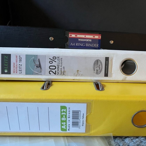 A4 Filing Binders Set of 3 with Different Capacities