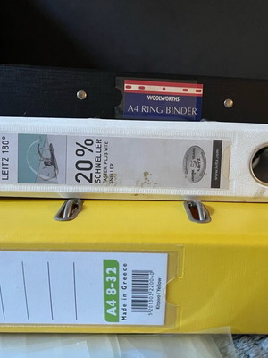 A4 Filing Binders Set of 3 with Different Capacities