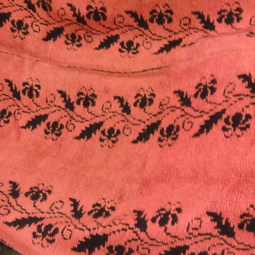 Handmade woven rug new on loom