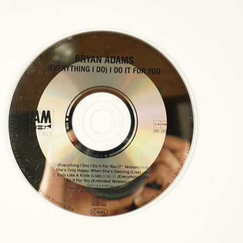 Bryan Adams (Everything I Do) I Do It for You CD Single