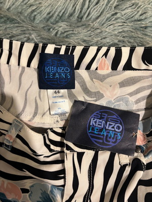 Kenzo zebra pants new with tags size L