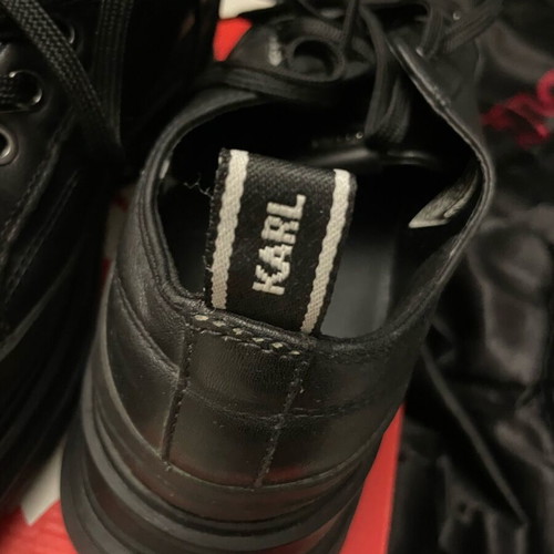 Karl Lagerfeld chunky sneakers like new, black, size 43