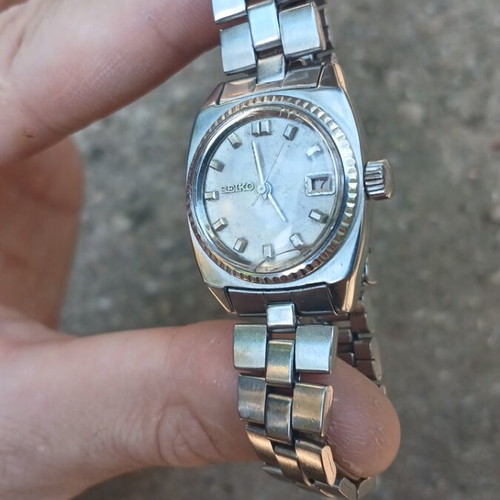 Seiko Automatic 2205-0230 women's watch used, silver