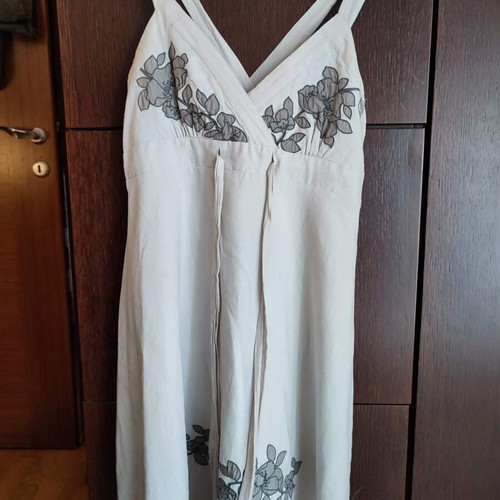 Derhy Linen Dress gray summer, like new