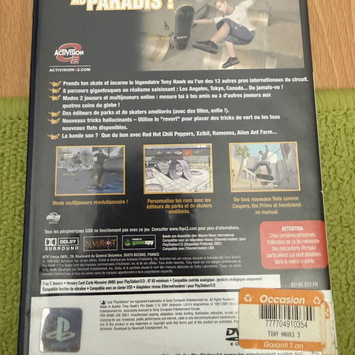Tony Hawk's Pro Skater 3 PS2 game