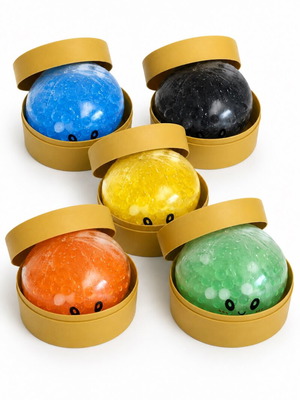 Squishy jelly ball with beads inside, random color, 1 piece