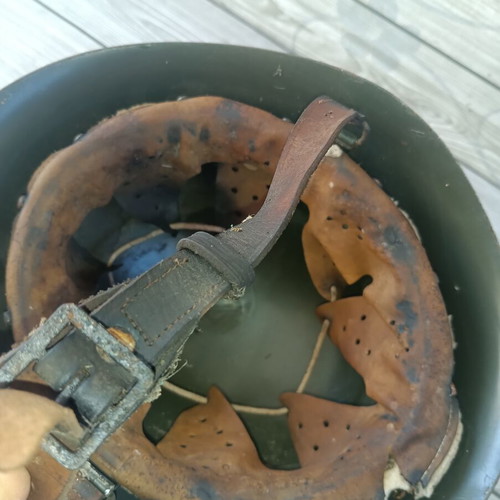 Vintage metal helmet from World War II