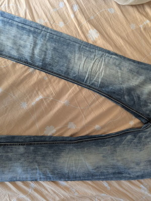Jeans like new, size M, blue and gray