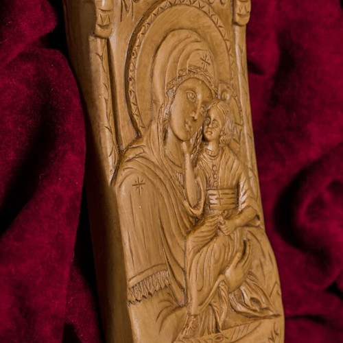 Panagia Kecharitomeni Icon made of Wax, Mastic and Incense