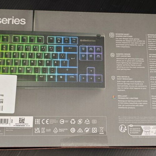 SteelSeries Apex 3 TKL compact gaming keyboard new, QWERTZ layout