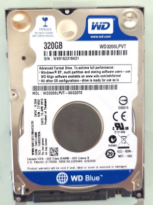 Western Digital WD Blue 2.5" SATA HDD 320GB