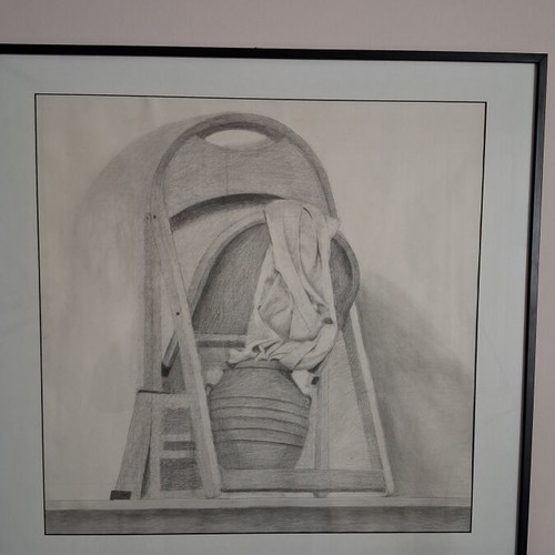 Drawn paintings set of three, new, pencil art
