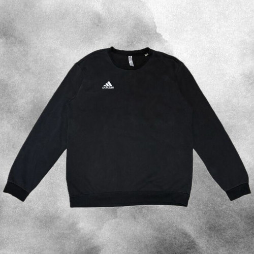 Adidas Essential Black Crewneck Sweatshirt size L like new