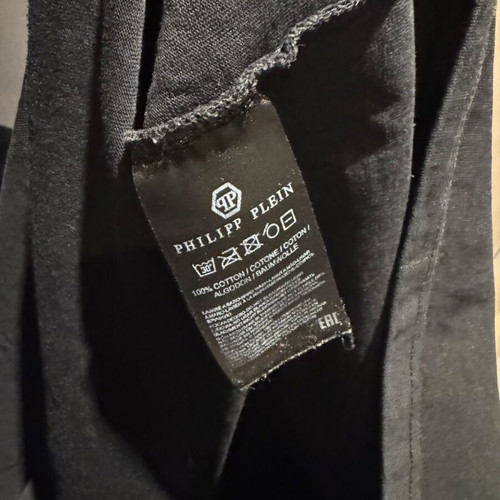Philipp Plein T shirt like new, men's medium, black
