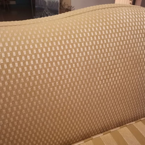 Two- and three-seater sofa set, solid wood, elegant upholstery