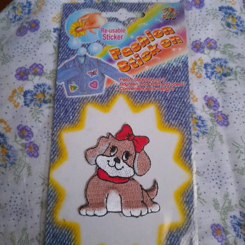 Embroidered iron-on patch new