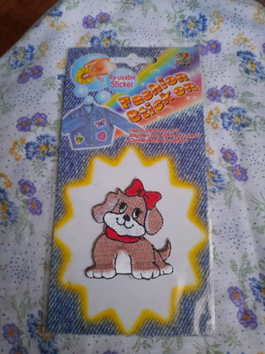 Embroidered iron-on patch new