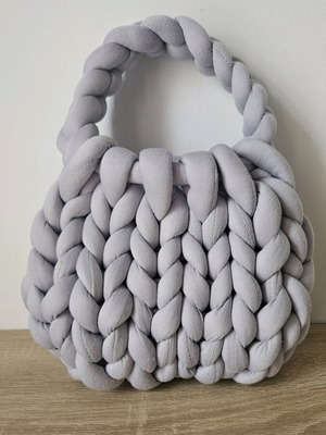 Handmade shoulder bag new, gray