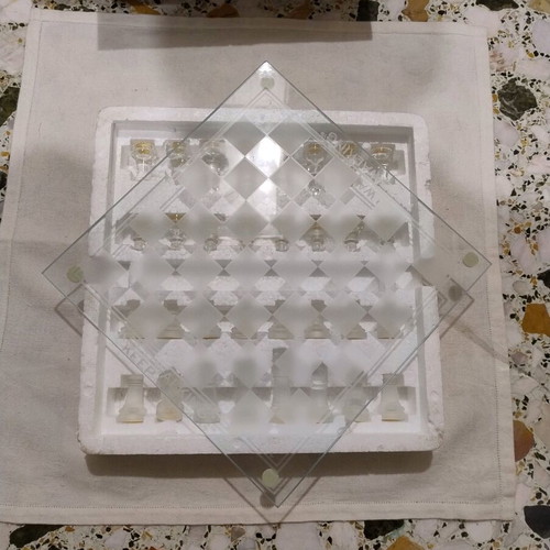 Johny Walker collectible glass chess set new