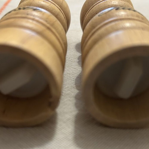 Kaiser wooden salt and pepper set new in packaging