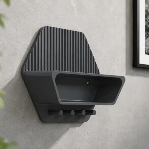 Modern Key and Glasses Holder with Shelf