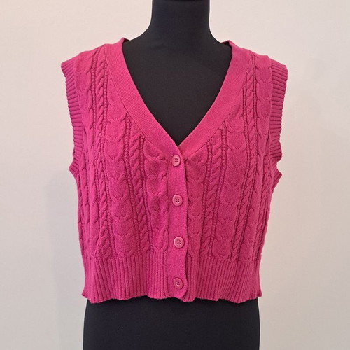 Gileko-Cardigan Stradivarius Fuchsia/Purple (S)