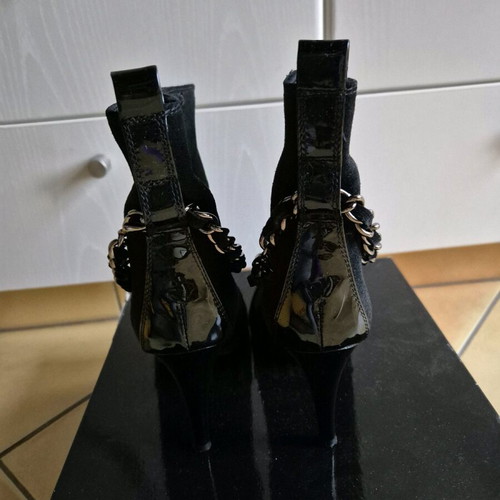 Pinko Women's High Ankle Boot like new, suede, black, size 37