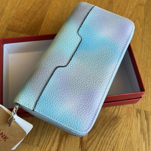 Stella Doca wallet new, multicolor print (blue, white, purple)