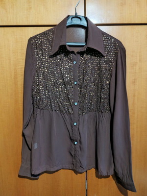 Women's shirt used, size L, brown