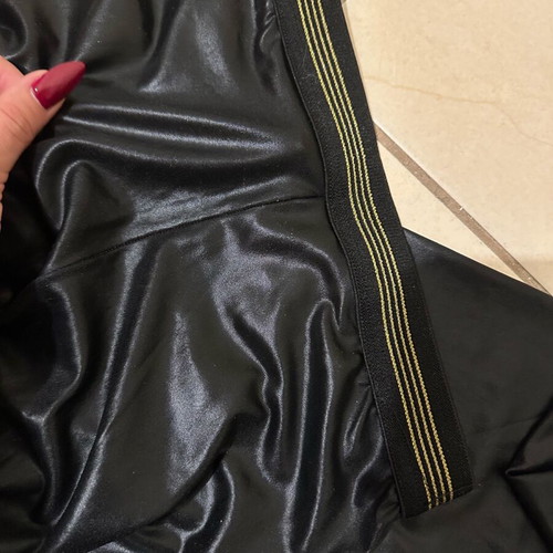 SunsetGo black leggings small like new with leather effect