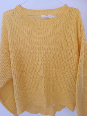 Πλεκτό πουλόβερ H&M κίτρινο, μέγεθος XS, σαν καινούργιο